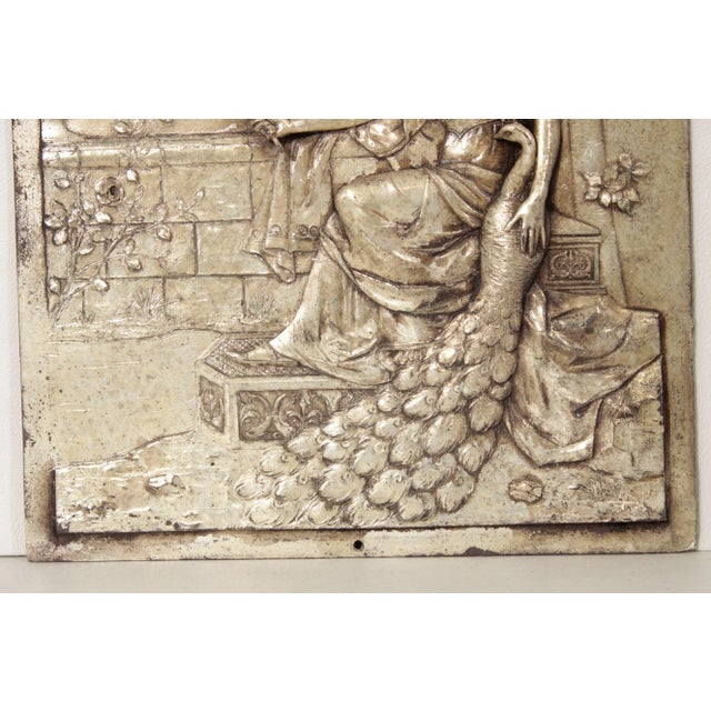 Renaissance Revival Style Silver Plated Metal Relief Plaques - A Pair For Sale In Philadelphia - Image 6 of 13