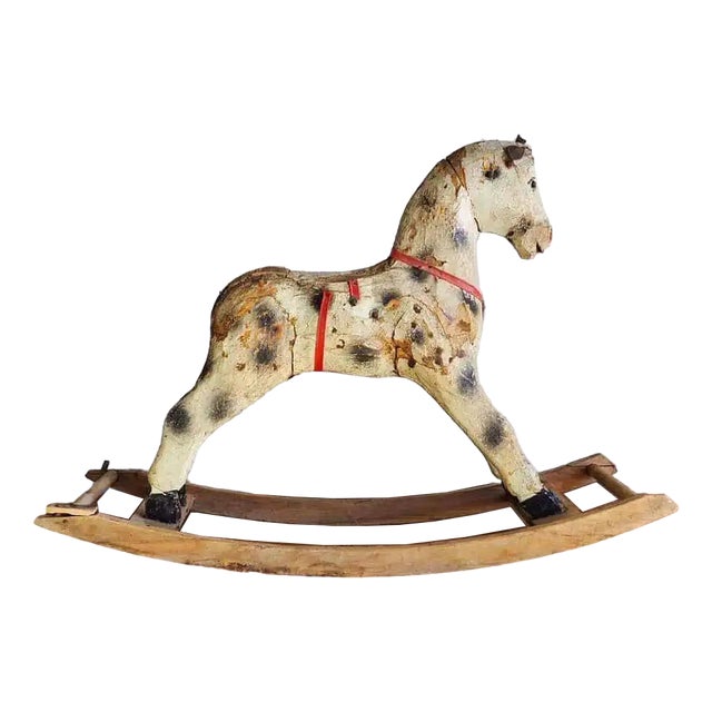 Antique French Rocking Horse, 1920 For Sale