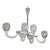 1940s Amazing 6 Light BarovierArt Deco Chandelier, "Bullicante" Glass Murano For Sale