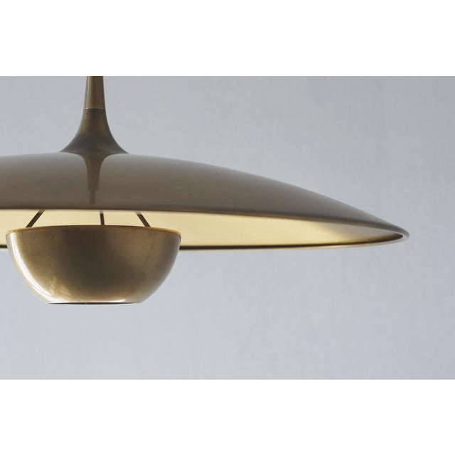 Onos 55 Counterbalance Pendant Lamp in Brass by Florian Schulz For Sale - Image 4 of 6