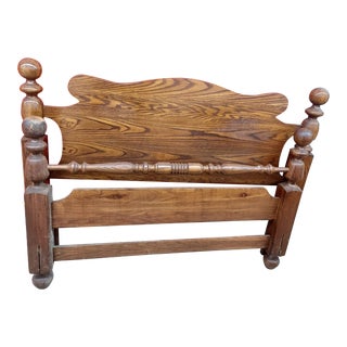 Traditional Queen Headboard and Footboard For Sale