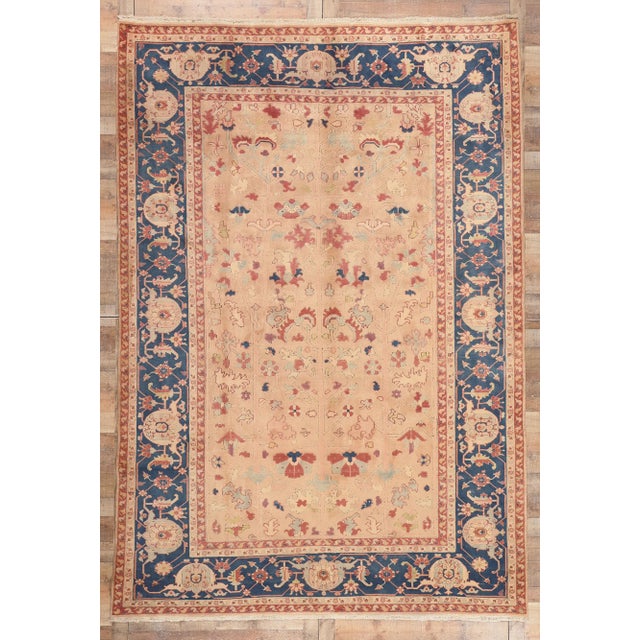 Late 20th Century Vintage Turkish Oushak Rug - 08'08x 12'07 For Sale - Image 9 of 9