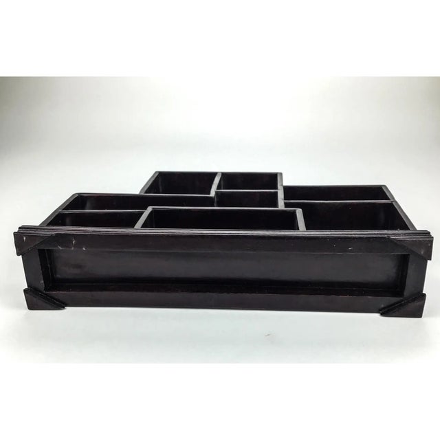 Vintage Chinese Ming Style Miniature Tabletop Rosewood Etagere For Sale - Image 9 of 12