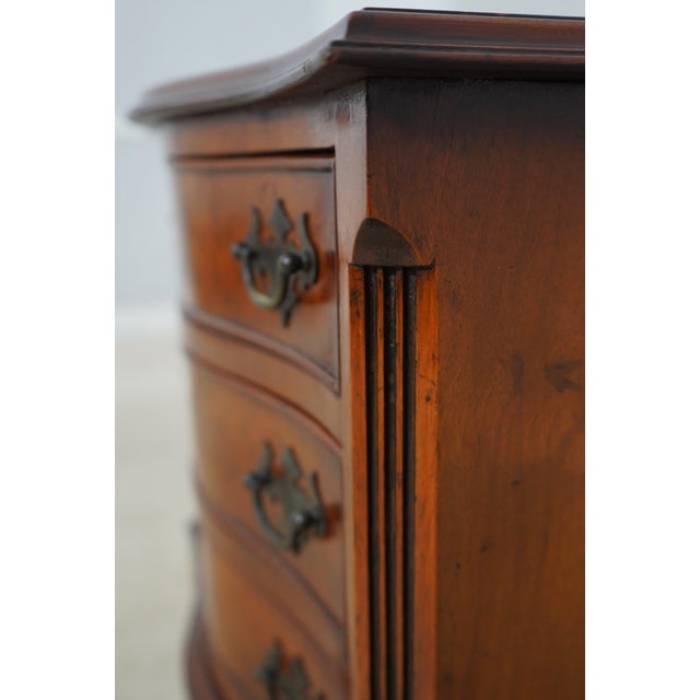 Vintage Small Size English Burl Wood Highboy For Sale - Image 13 of 15
