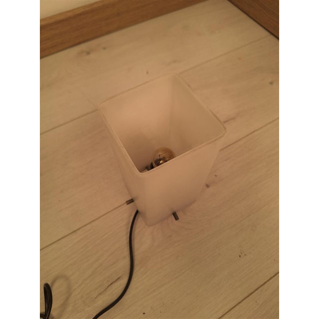 Mid-Century Modern Teak Table Lamp with Acrylic Glass Lampshade, 1960s For Sale - Image 3 of 7