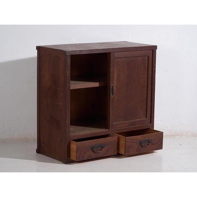 Wood Small Vintage Chest of Drawers, 1920s For Sale - Image 7 of 12