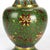 Green Chinese Cloisonne Floral Enameled Vase 20thC For Sale - Image 8 of 9