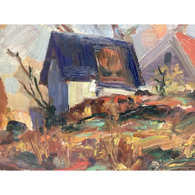 Mid 20th Century Isabel Gardner Impressionist Rural Landscape Painting For Sale In New York - Image 6 of 7