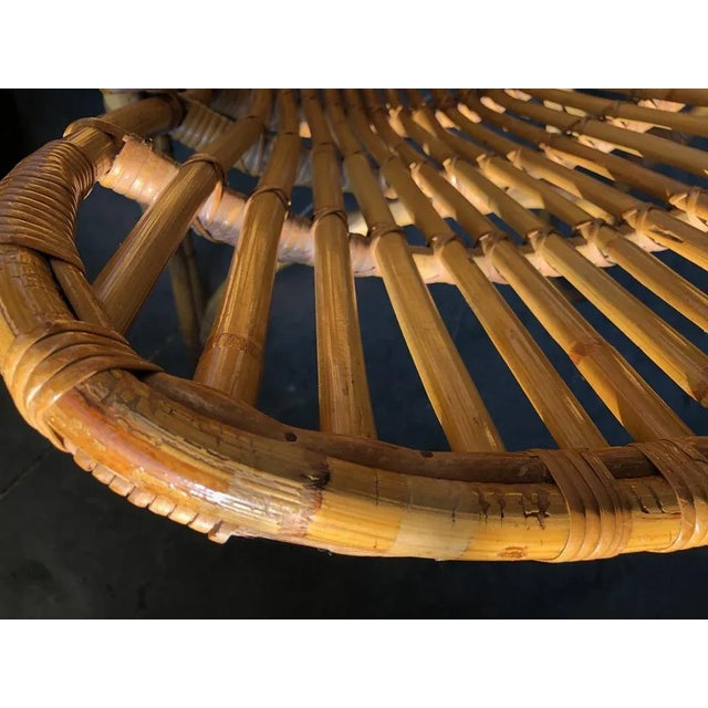 1980s Vintage Bamboo Lounge Chair, 1980s For Sale - Image 5 of 8