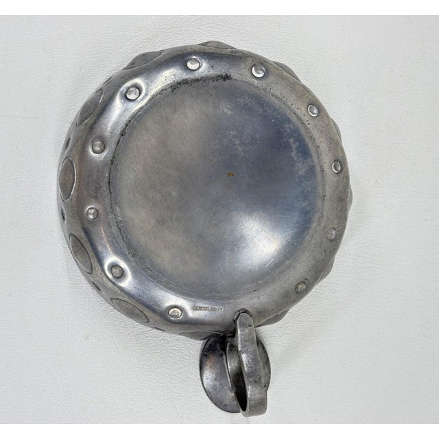 Vintage French Etain Garanti Pewter Tastevin (Wine Tasting Cup) Elevate your wine collection or barware with this...