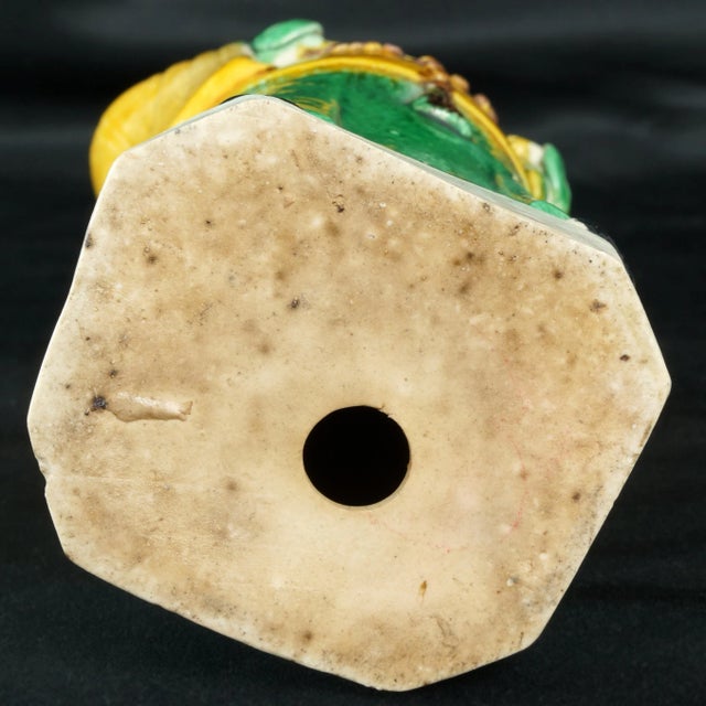 1900s Late Qing/Republic Chinese Mandarin Elderly Man Porcelain Figure For Sale - Image 10 of 11