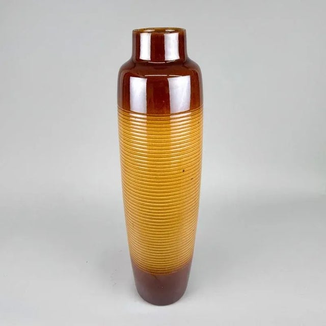 Large Mid-Century Ceramic Floor Vase, Czechoslovakia, 1960s For Sale - Image 6 of 7