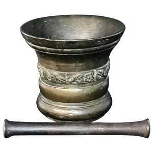 18th Century Substantial Antique Italian Bronze Mortar and Pestle