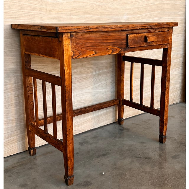 Early 19th Century Folk Art Side Table or Desk, Scandinavia For Sale - Image 4 of 11