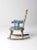 Vintage Distressed Blue Childrens Rocking Chair | Chairish