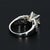 Metal 2ct Gia Certified Princess Cut Diamond Engagement Ring in 18k White Gold - Size 5 For Sale - Image 7 of 9