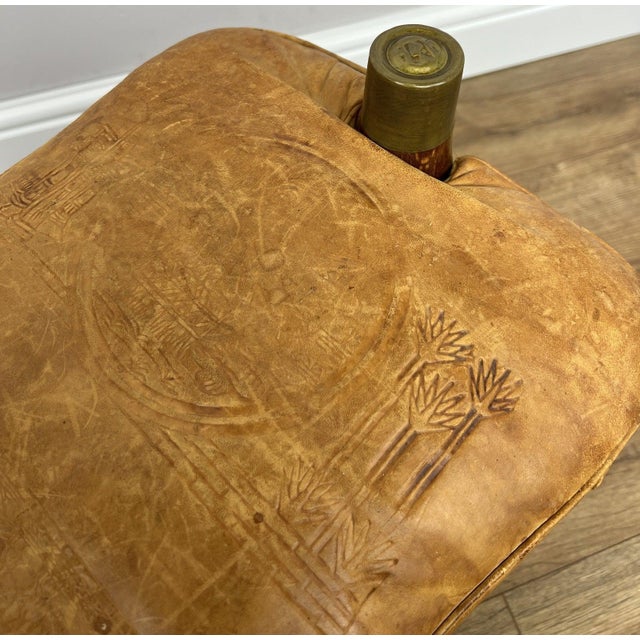 Vintage Ottoman in Oak For Sale - Image 11 of 17