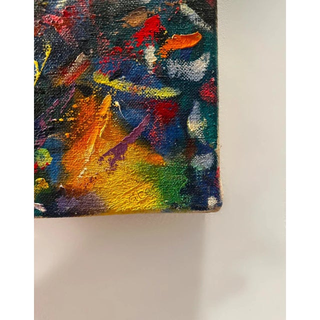 Jon Atac, Expression 2, 1989, Large Oil on Canvas For Sale - Image 9 of 14