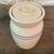 Vintage Signed Marshal Pottery Stoneware Crock Jar and Lid With Double Cobalt Stripes For Sale In Dallas - Image 6 of 12