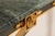 Empire Console Table with Green Alps Marble Top and Gold-Plated Friezes, 1970s For Sale - Image 6 of 12