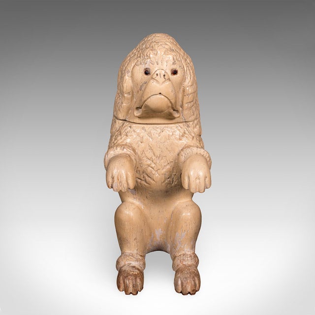 Traditional Antique Poodle Tobacco Jar, English, Fruitwood, Dog, Treen, Figural, Edwardian For Sale - Image 3 of 12