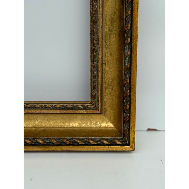 Mid 20th Century Vintage Gilded Wood Frame For Sale - Image 5 of 9