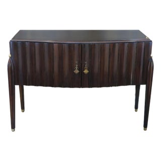 Italian 20th Century Mahogany Fluted Console Cabinet For Sale