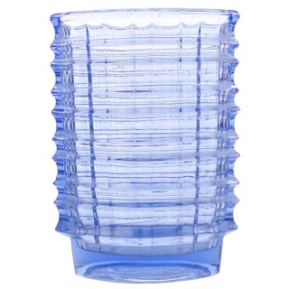 Optical Vase by Jan Sylwester Drost for Ząbkowice Glassworks, 1970s For Sale