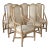 Vintage Coastal Twisted Stick Rattan Dining Chairs-Set of Six For Sale