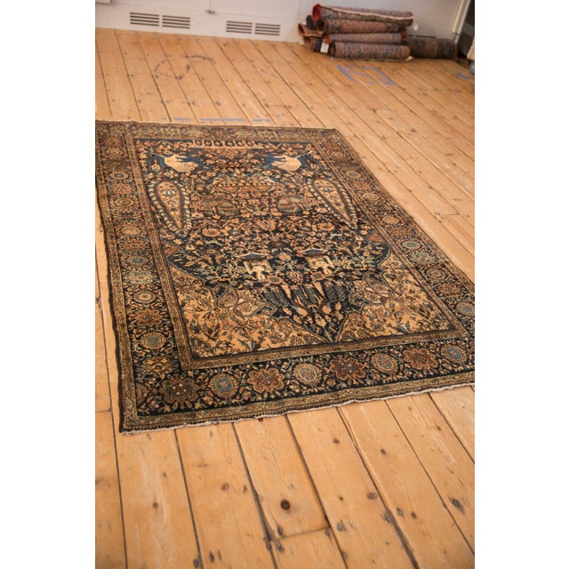 Antique Pictorial Farahan Sarouk Rug - 4'3" x 6'1" For Sale - Image 12 of 12