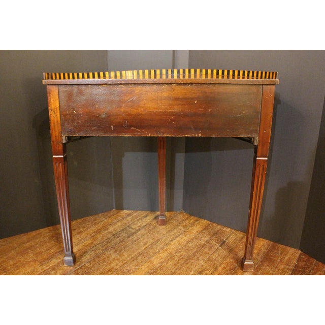 Early 19th Century Circa 1800 Dutch Neoclassical Demilune Side or Console Table For Sale - Image 5 of 7
