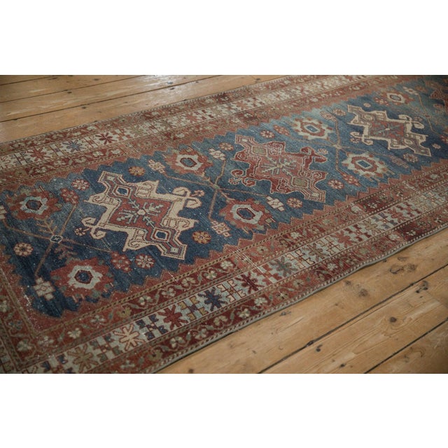 1930s Vintage Distressed Malayer Rug Runner - 3'8" x 9'9" For Sale - Image 5 of 11
