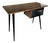 Mid-Century Italian Art Deco Style Walnut Burl Writing Desk with Glass Top by Paolo Buffa, 1950s For Sale