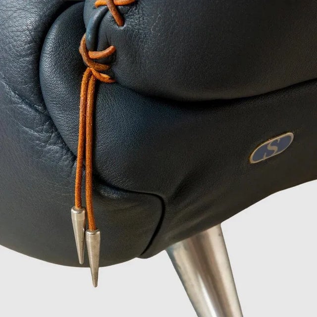 Black DS-102 Three-Seater Sofa in Leather from De Sede For Sale - Image 8 of 12