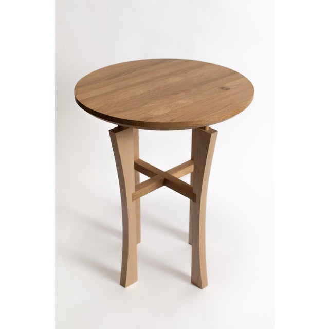 Mid-Century Modern New Build Floating Top End Table/Accent Table For Sale - Image 4 of 6
