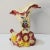 1940s Japanese Floral Motif Ceramic Cornucopia Vase For Sale - Image 4 of 13