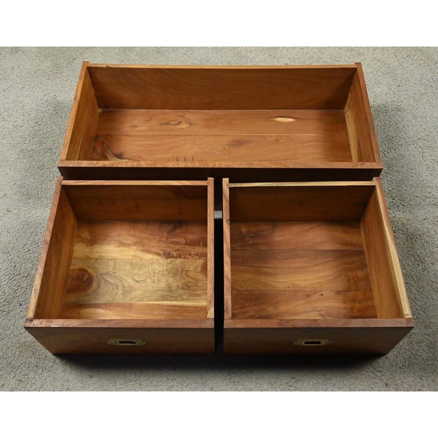 20th Century Mahogany Marine Chest of Drawers, India For Sale - Image 14 of 18