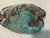 Aqua Vintage Art Glass Confetti Bowl Italy For Sale - Image 8 of 11
