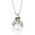 14mm South Sea Cultured Pearl & Diamond 18 K Gold Two Tone Pendant + Chain 14 KG For Sale - Image 15 of 18