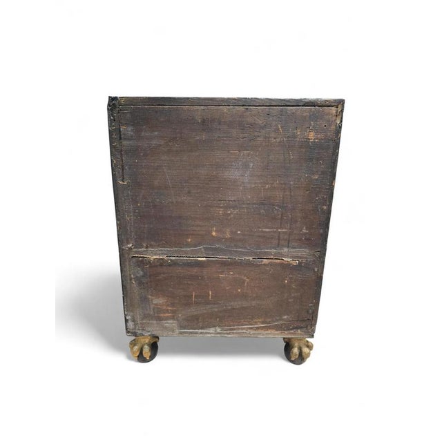 Antique Italian Ebonized Cabinet with Gilt Bronze Mounts and Sain, 1640 For Sale - Image 13 of 18