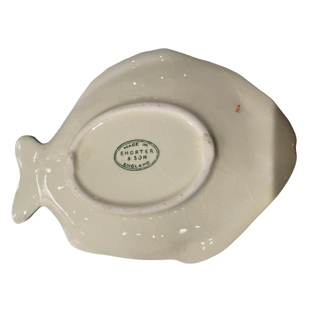 1930’s Shorter and Sons Fish Gravy Boat and Plate Set- 2 Pieces For Sale In Reno/Lake Tahoe - Image 6 of 8