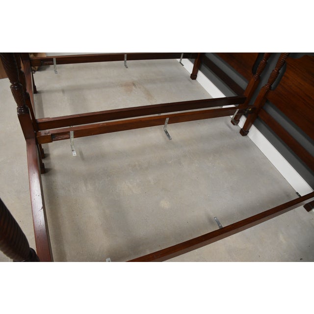 Mahogany Antique Twin Beds - A Pair For Sale - Image 9 of 10