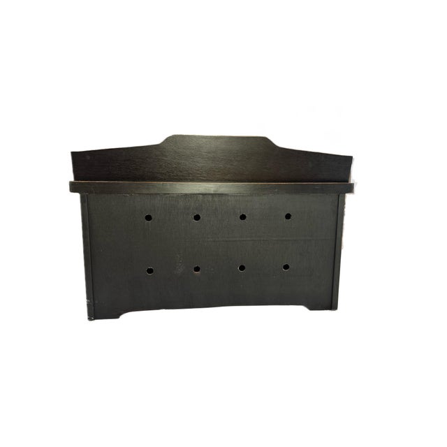 Vintage Chinese Painting Floor Cabinet For Sale - Image 4 of 9