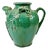 19th Century Green Ceramic Wine Jug With Handle For Sale