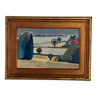 1940s Modernist Abstract Landscape For Sale