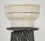 Pair of Vintage Ebonized Wood & White Marble Columns For Sale - Image 4 of 10