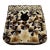 Late 20th Century Handmade Mink Queen Size Quilt With Velvet Underside For Sale