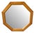 Hexagonal Pine Mirror, 1980s For Sale