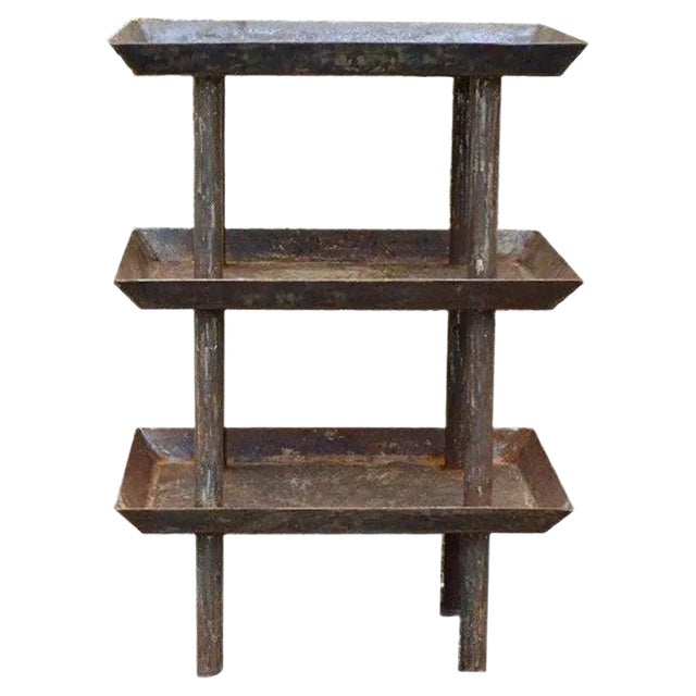 Vintage Industrial Work Table, 1940s For Sale