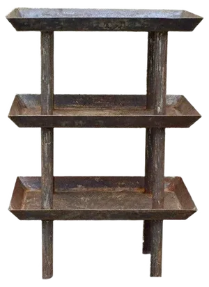 Vintage Industrial Work Table, 1940s